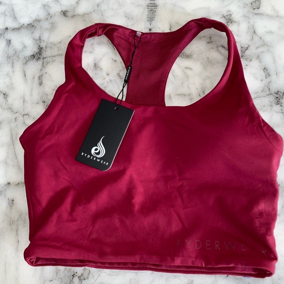 NEW Ryderwear NKD Sports bra - Berry Red - Picture 2 of 4